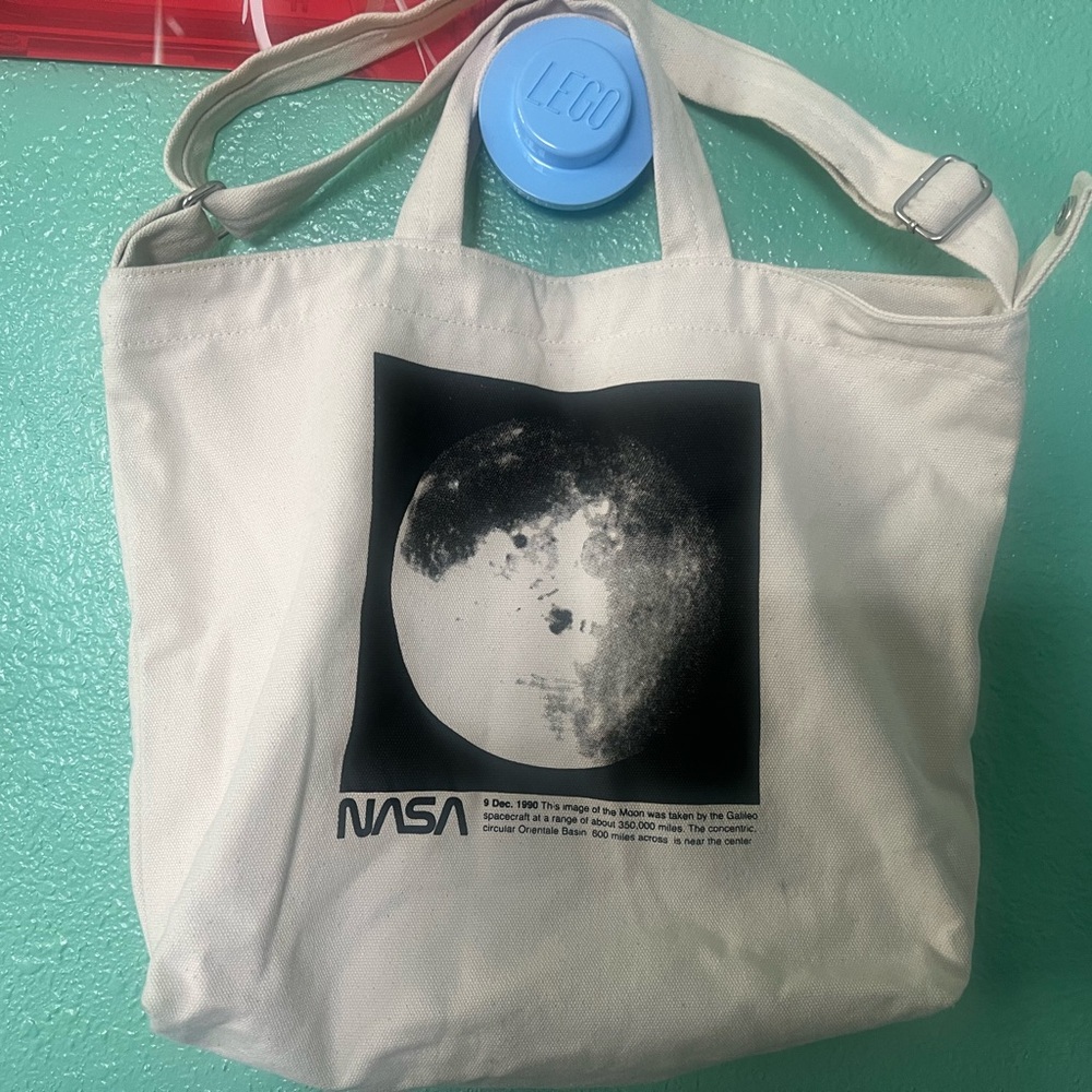 Baggu NASA Moon Print Duck Bag